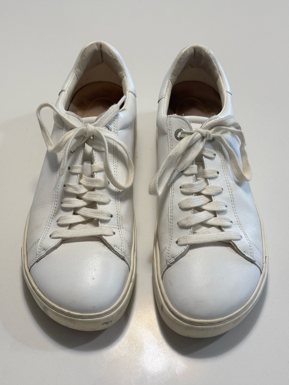 Birkenstock Bend Low Women's Size 39 US 8 Sneakers Leather White Comfort Shoes - Picture 5 of 10
